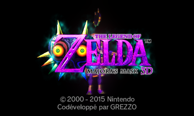The Legend of Zelda: Majora's Mask 3D — Title screen