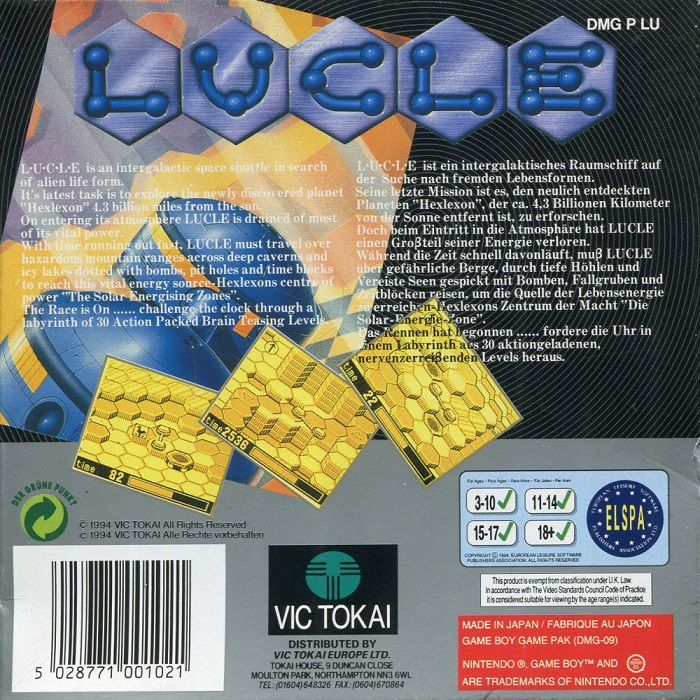 Lucle — Box back