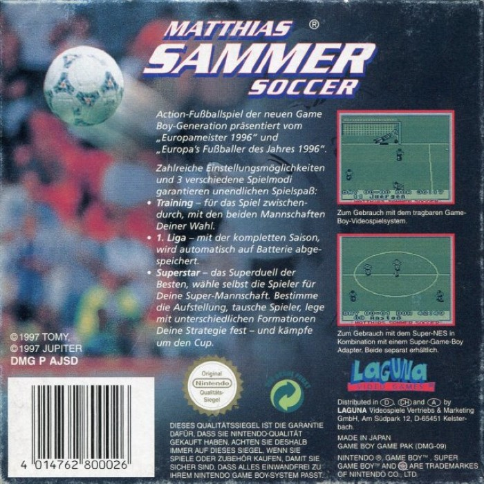 Matthias Sammer Soccer — Box back