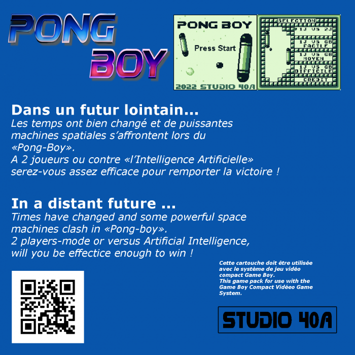 Pong Boy — Box back