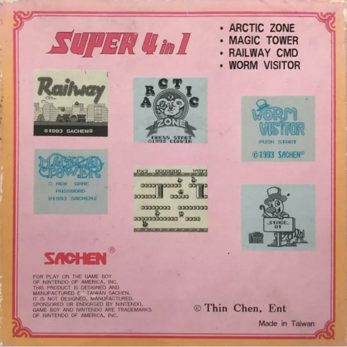 Sachen Super 4 en 1 — Box back