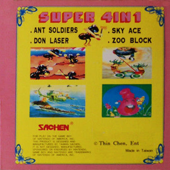 Sky Ace (Unl.) — Box back