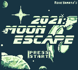 2021 - Moon Escape — Title screen