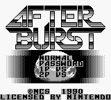 After Burst — Title screen