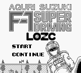 Aguri Suzuki F-1 Super Driving — Title screen