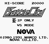 BattleCity — Title screen