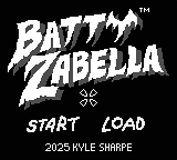 Batty Zabella — Title screen