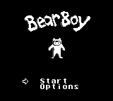 Bear Boy — Title screen