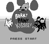 Bork Paw Kisses — Title screen
