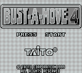 Bust-A-Move 4 — Title screen