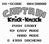 Captain Knick-knack (Unl.) — Title screen