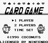 Card Game — Title screen