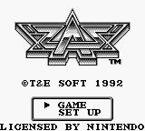 Chikyuu Kaihou Gun ZAS — Title screen