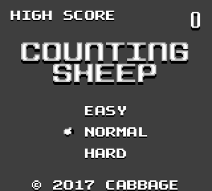 Counting Sheep — Title screen