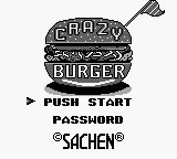Crazy Burger (Unl.) — Title screen