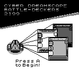 Cyber Dreamscape Battle-Deckers 2199 — Title screen