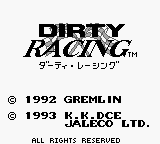 Dirty Racing — Title screen