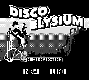Disco Elysium : Game Boy Edition — Title screen