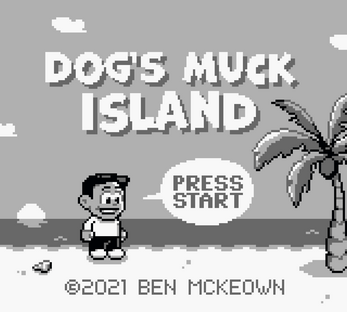 Dog's Muck Island — Title screen