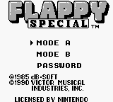 Flappy Special — Title screen