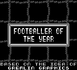 Footballer Of The Year — Title screen