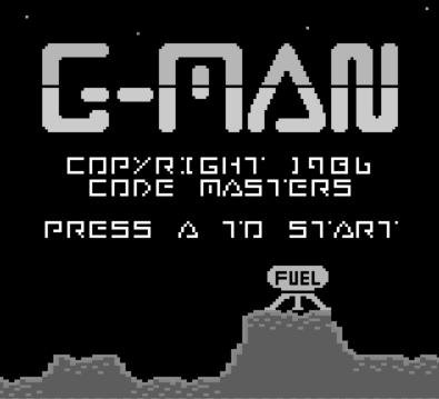 G-Man — Title screen