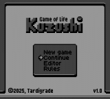 Game Of Life Kuzushi — Title screen
