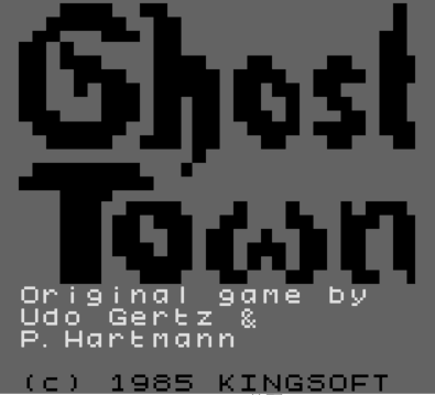Ghost Town — Title screen