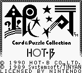 Ginga : Card & Puzzle Collection — Title screen