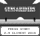 Guns And Riders — Title screen