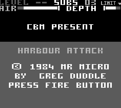 Harbour Attack — Title screen