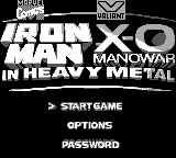 Iron Man / X-O Manowar in Heavy Metal — Title screen