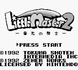 Little Master 2 : Raikou no Kishi — Title screen