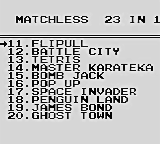 Matchless 23 in 1 A — Title screen