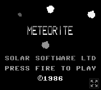 Meteorite — Title screen