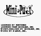 Mini Putt — Title screen