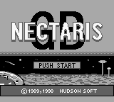 Nectaris GB — Title screen