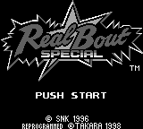 Nettou Real Bout Garou Densetsu Special — Title screen