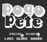 Pogo Pete — Title screen