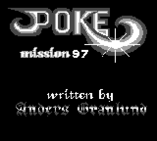 Poke Mission '97 — Title screen