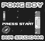 Pong Boy — Title screen