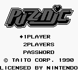 Puzznic — Title screen