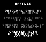Raffles — Title screen
