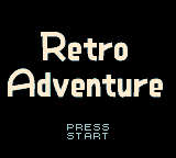 Retro Adventure — Title screen
