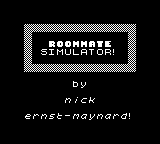 Roommate Simulator — Title screen