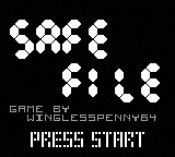 Safe File — Title screen