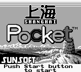 Shanghai Pocket — Title screen