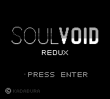 Soul Void Redux — Title screen