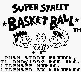 Super Street Basketball — Title screen