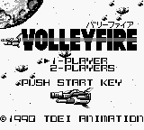 Volley Fire — Title screen
